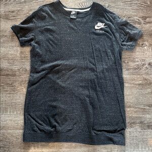 Nike Black Heather Midi Dress with Logo